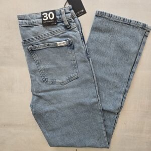 Joe's Jeans High Rise Straight Leg Sandblasted Contrasted NWT Sz 30/10